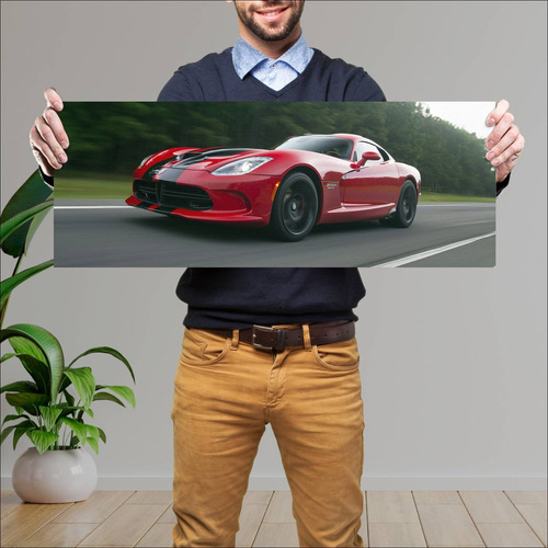 Cuadro 30x80cm Auto 2015 Dodge Viper Gts Auto 96