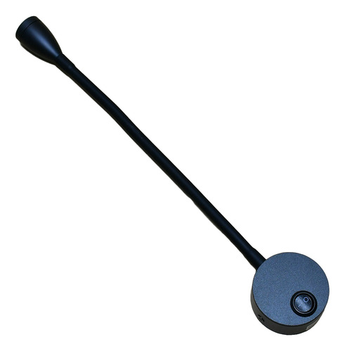 Lampara De Pared 220v Velador 3w Direccional Luz De Lectura Negro