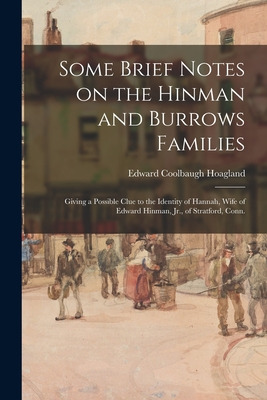 Libro Some Brief Notes On The Hinman And Burrows Families...