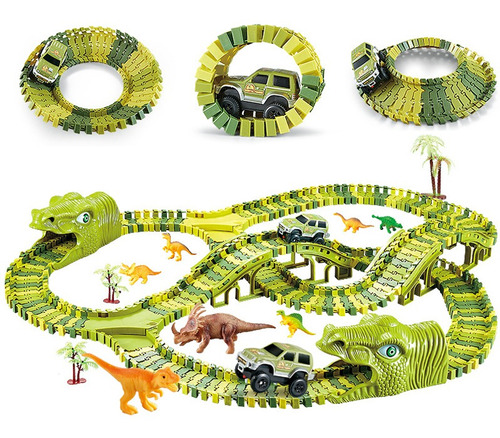 289 Unids/set De Juguete De Los Niños Eléctrico Dinosaurio R