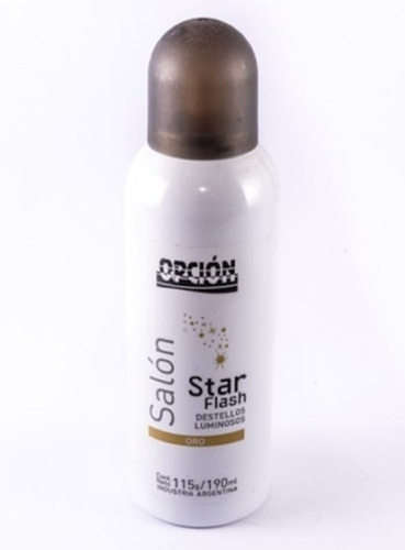 Opción Salón Aerosol Star Flash Multicolor Oro Plata 190ml