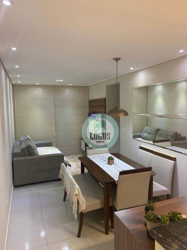 Imagem 1 de 19 de Apartamento Impecável De 46m² Composto Por 2 Dormitórios Sendo 1 Suíte, À Venda Por R$ 350.000,00 - Paraíso - Santo André/sp - Ap1785