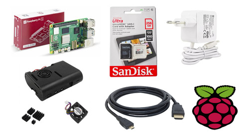 Kit Completo Raspberry Pi5 Pi5 16gb Ram, Sd 256gb,fonte 100%
