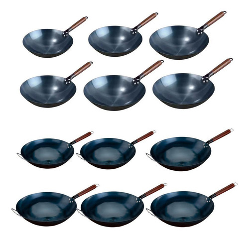Wok Pan Wok Antiadherente Wok De Hierro Wok 30 Centimetros