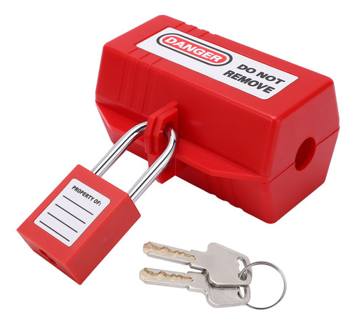 Kit De Bloqueio De Segurança Power Plug Com Cadeado De 38 Mm