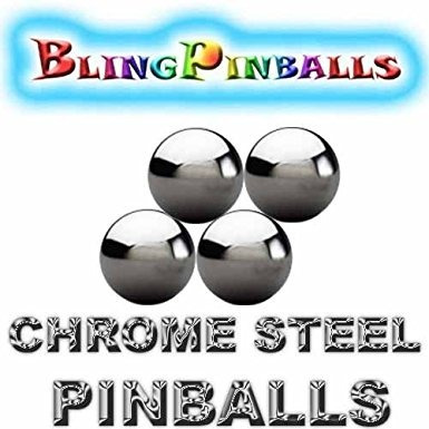 4 Pinballs Cromo Acabado De Espejo De Acero De Alta Calidad 