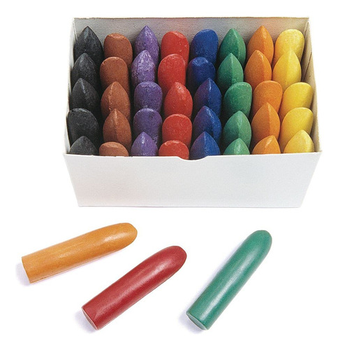 Colorations Chubby Crayons, Juego De 40, 8 Colores, 5 De Cad