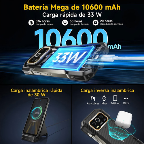 Celular Ulefone Armor 27 Dual Sim Phone Robusto 24 Gb Ram 256 Gb Rom