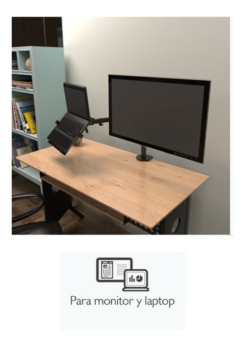 Imagen 6 de 9 de Rack Soporte De Escritorio Para Laptop Y Monitor - Gamers