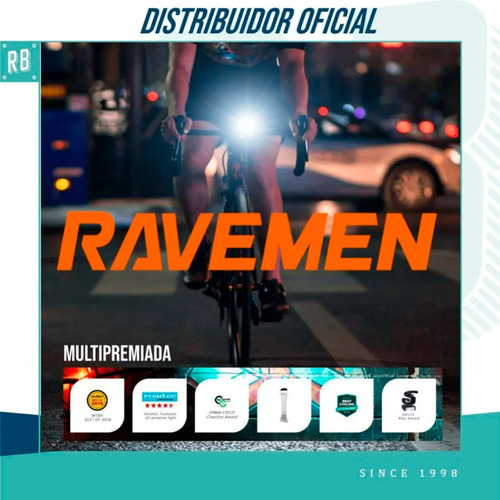 Imagen 5 de 10 de Luz Delantera Bicicleta Ravemen Cr-1000 1000 Lm Usb Led