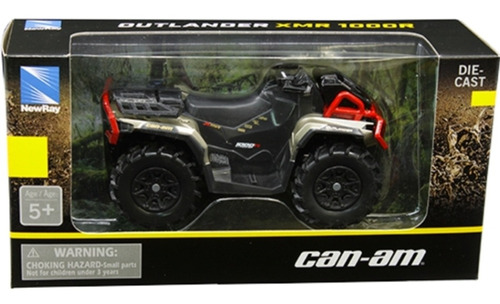 New Ray 1:43 Can Am Cuatrimoto Outlander X1000 Moto Color Negro