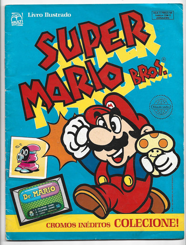 Álbum Figurinha - Super Mario Bros - Incompleto - Ano 1991