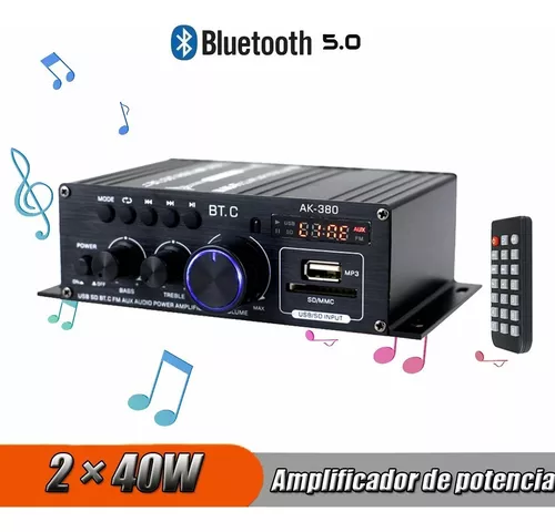 Amplificador de audio de 40 W Bluetooth*