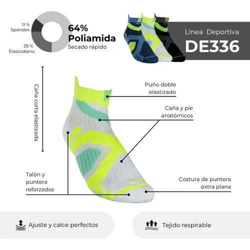 Pack X2 Medias Termicas Extreme Trekking + Medias Deportivas