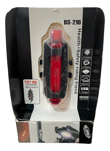 = Luz Led Delantera/ Trasera Bicicleta Potente ( 4 Modos ) =