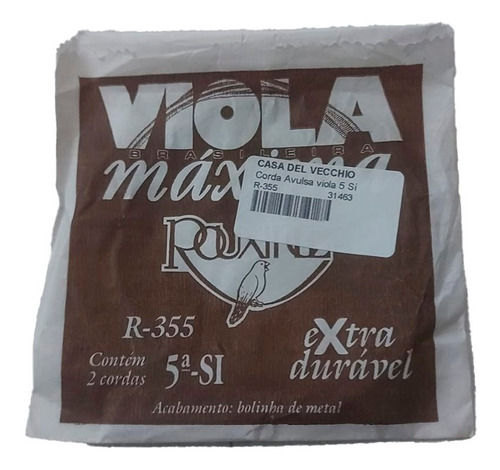 Corda Avulsa B Sí (5ª) Para Viola Rouxinol R-355