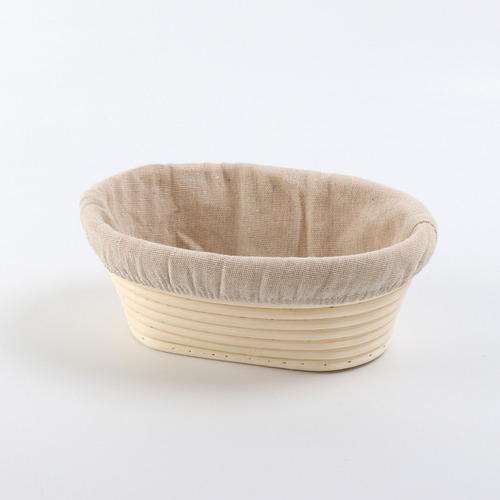 Banneton, Cesta Ovalada, Para Fermentar Pan 21 X 14 X 8 Cm