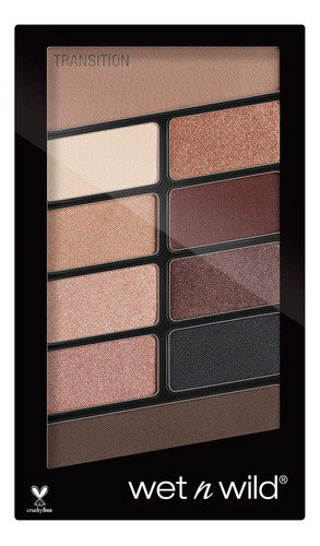 Paleta De Sombras Wet N Wild 10 Colores 757a Nude Awakening Color de la sombra Chocolate