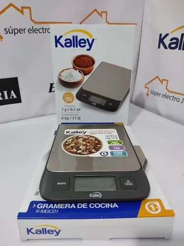 Gramera Para Cocina Kalley 5Kg/11Lb Plateado