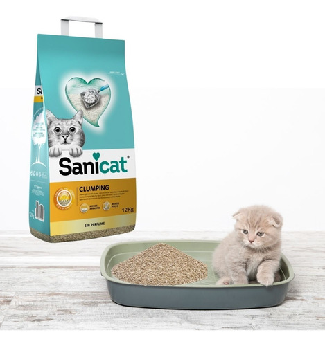 Imagen 7 de 9 de Sanicat Arena Sanitaria Gato Aglutinante 12kg/ Fauna Salud