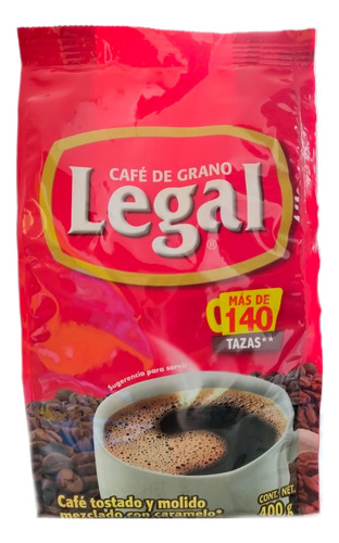 Caja De Café Legal Tradicional En 24 Bolsas De 400 Grs.