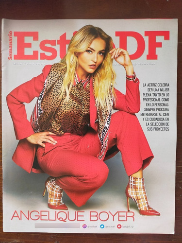 Angelique Boyer En Revista Semanario Estilo Df Año-2019