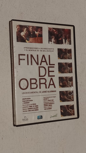 Dvd Final De Obra Teatro De Ricardo Bartis Nuevo C/detalles
