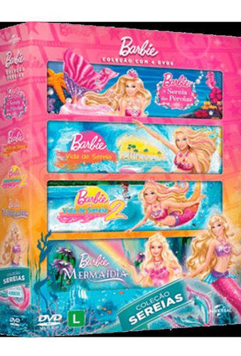 Dvd Coleção Barbie Sereias (4 Dvds) - Lacrado