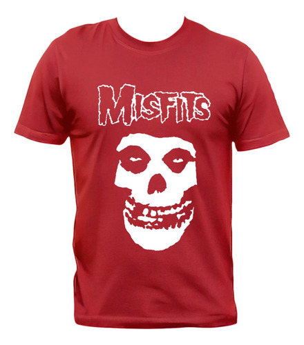 Remera Misfits Logo Clásico Horror Punk 100% Algodón