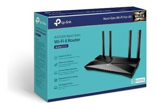 Tp-link Archer Ax1500 Ax10 - Wifi 6 - 802.11ax Gigabit Nfe