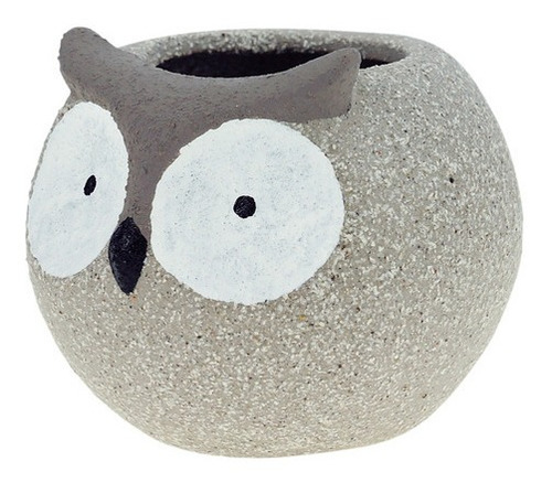 Imagem 1 de 5 de Cachepot Vasinho Coruja Decoração Concreto