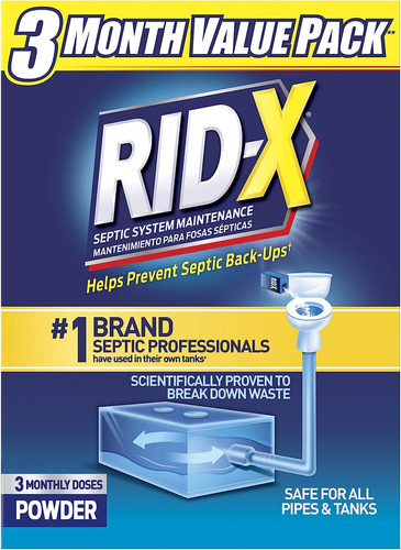 Tratamiento Séptico Rid-x, Suministro De Polvo De 3 Meses, 2