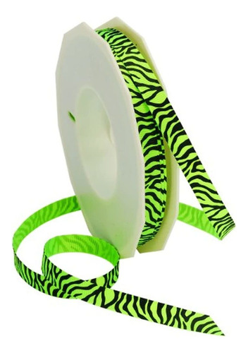 Morex Ribbon Neón Zebra Grosgrain Ribbon