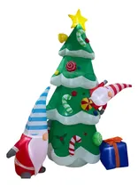 Comprar Inflables Navideños Árbol Con Duendes 2.1m Con Luz Led