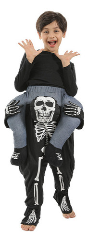 Disfraz De Calavera Con Diseño De Calavera En La Espalda