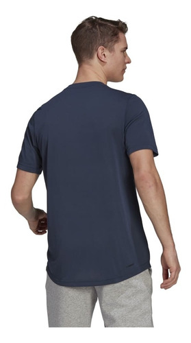 Imagen 2 de 2 de Remera adidas Aeroready Azul De Hombre