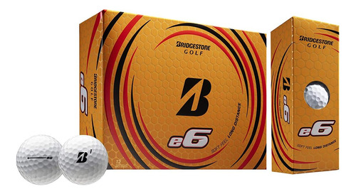 Pelotas Bolas De Golf Bridgestone E6 2021 12 Unidades Blanco