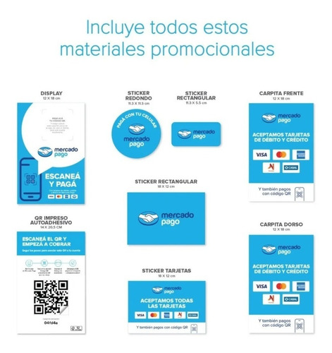 Posnet Inalambrico Mercado Pago Kit Point Mpos + Código Qr