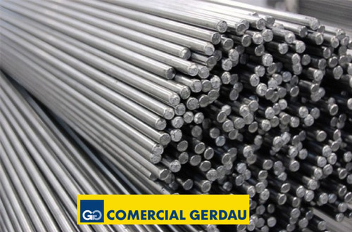 Barra Redonda Ferro Gerdau Astm A36 1/4 - 6,35mm X 60cm 8un
