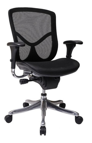 Silla Para Oficina Miura Con Estructura De Aluminio Pulido