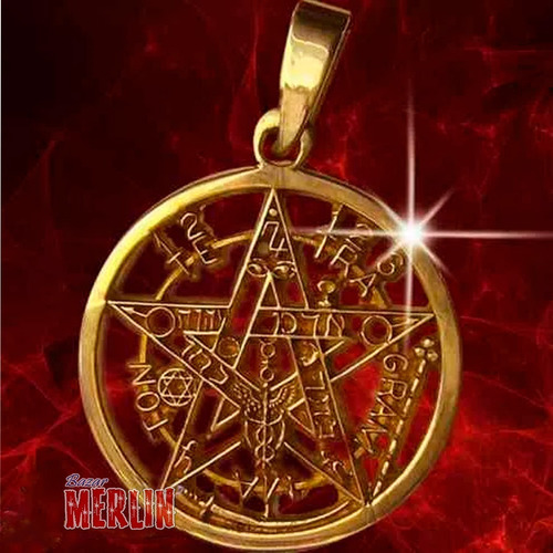 Pentagrama De Oro 14 Kilates De 2.2 X 3.2 Cms