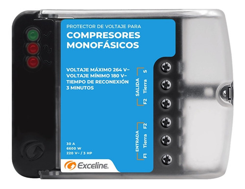 Protector De Voltaje Exceline Para Compresores/ Gsm-rf220b