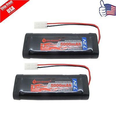 2pcs 7.2v 5000mah Recharbeable Rc Batería Para Coche Rc