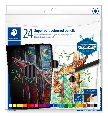 Caja 24 Lapices Colores Staedtler Super Soft Design Journey