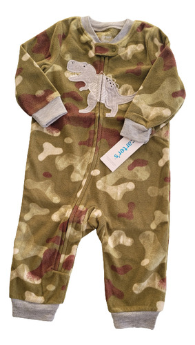 Macacão, Pijama Carters Fleece Soft Plush Bebê Menino.