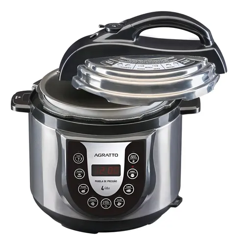 Panela Pressão Elétrica Digital Timer Inox Agratto PED-02
