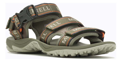 Sandalia Merrell Kahuna 3-strap Olive Logo Para Hombre