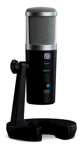 Micrófono Condensador Usb Presonus Revelator Para En Vivo, Y Color Gris