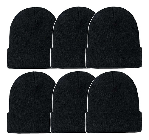 Gorro De Punto Y Visera (6 Unidades, Acrílico), Varios Color