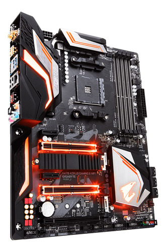 Placa Gigabyte X470 Aorus Gaming 5 Wi-fi Am4 X470 Ddr4 Sata